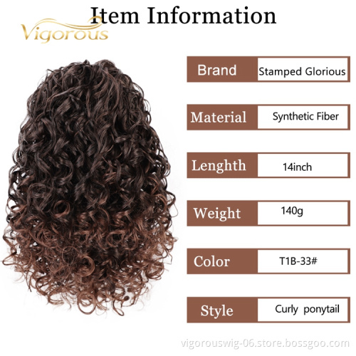 Vendors Synthetic Wig Lowest Price Jerry Curly Darling For Black Women Wholesale Braiding Hair Extention